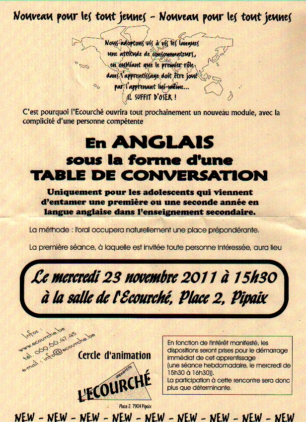 cours anglais